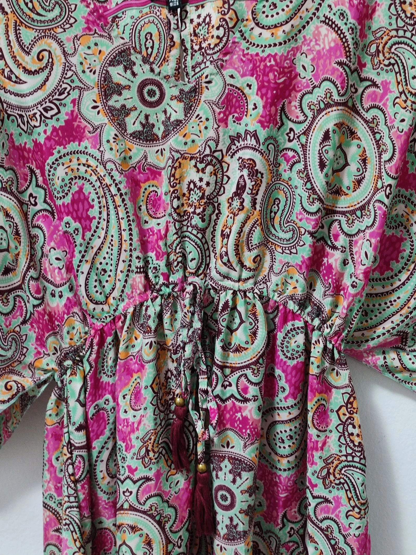 Boho korte jurk met paisleyprint / Zomerjurk – photo 2